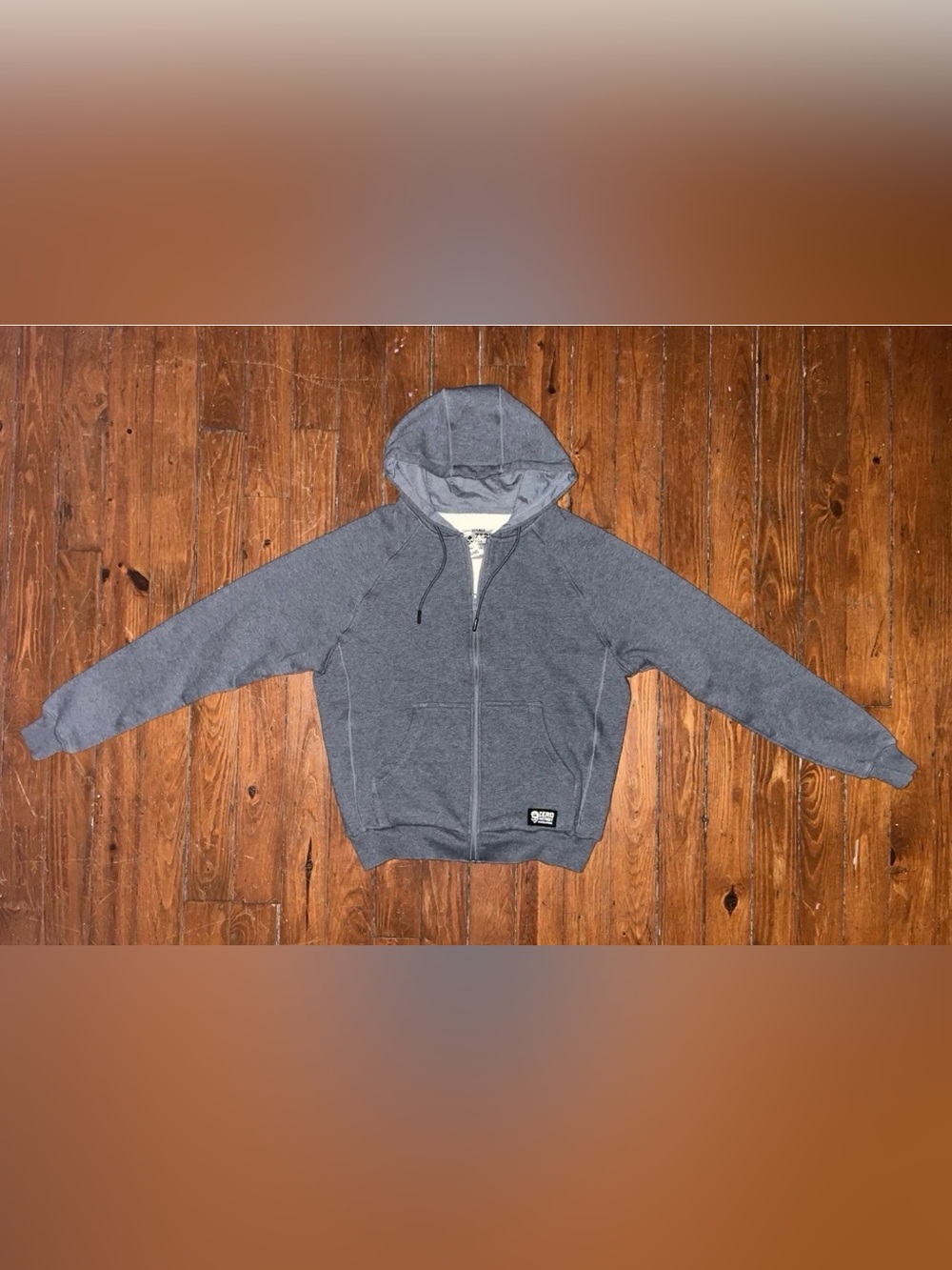 Zero Foxtrot Zip Up Hoodie Size Small